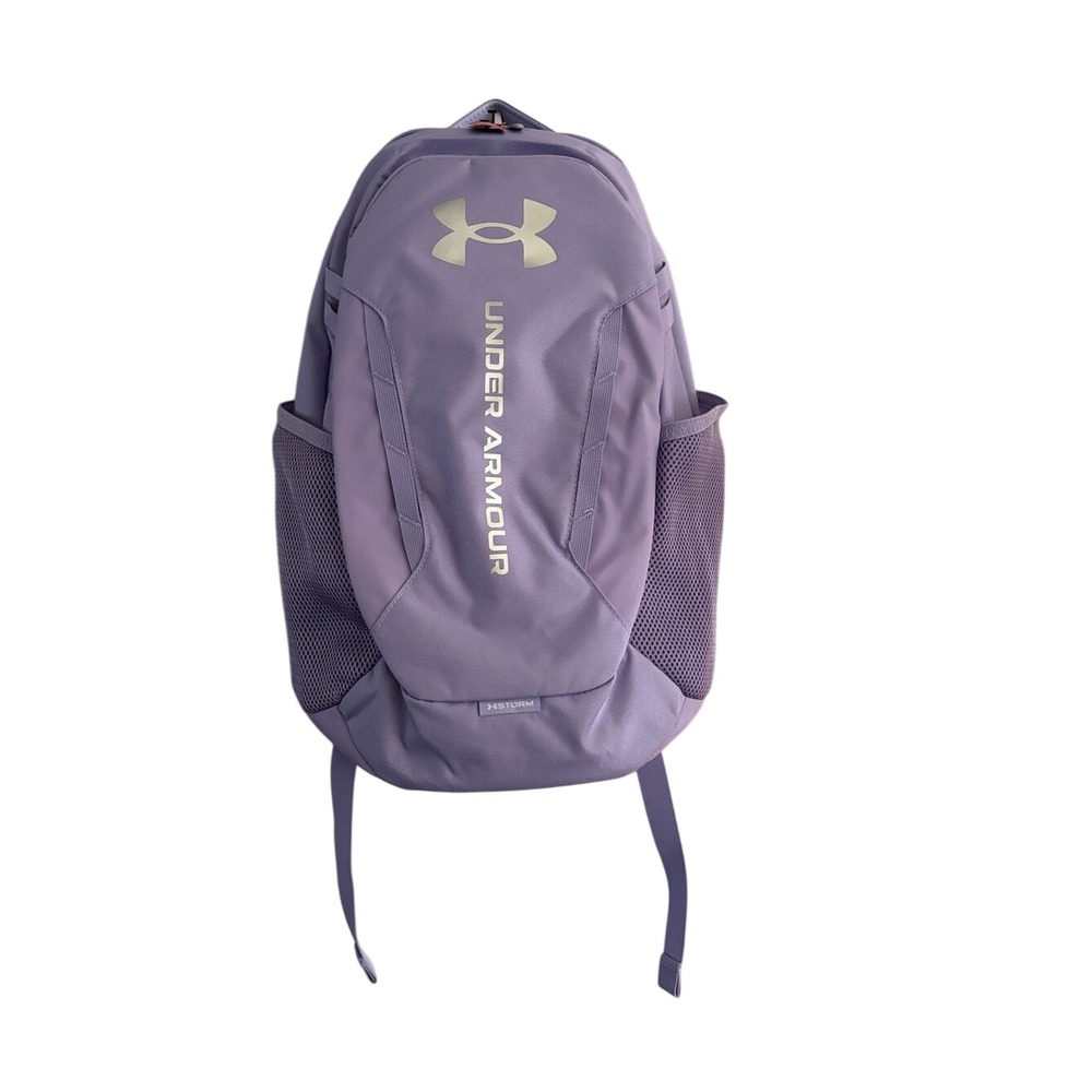 Under Armour UA Storm Hustle 6.0 Backpack Purple / Silver School Sport 29L NEW